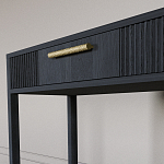 Элегантная Консоль Primo с выдвижным ящиком Черный дуб варинант исполнения - 4 | Loft Concept в Ростове-на-Дону