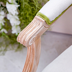 Стул с подлокотниками золотистый из бука с изображением птиц и цветов Blooming Birds 2 варинант исполнения - 2 | Loft Concept в Ростове-на-Дону