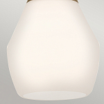 Подвесной светильник каплевидной формы с комбинированным плафоном из стали и белого матового стекла Kichler варинант исполнения - 13 | Loft Concept в Ростове-на-Дону