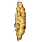 Бра светодиодное из многослойных золотых дисков Metal Disc Chandelier варинант исполнения - 4 | Loft Concept в Ростове-на-Дону