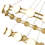 Люстра двухъярусная с круглыми светодиодными источниками света Maxine Light варинант исполнения - 8 | Loft Concept в Ростове-на-Дону