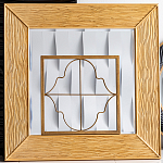 Зеркало квадратное в фактурной раме Pattern варинант исполнения - 1 | Loft Concept в Ростове-на-Дону