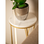 Столик дизайнерский Beige marble варинант исполнения - 5 | Loft Concept в Ростове-на-Дону