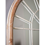 Зеркало-окно настенное в венецианском стиле с деревянной рамой бежевого цвета Venetian Smooth варинант исполнения - 7 | Loft Concept в Ростове-на-Дону