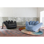 Дизайнерское плюшевое розовое кресло в форме руки Poltronova Joe Plush Taffy Pink Armchair варинант исполнения - 7 | Loft Concept в Ростове-на-Дону