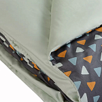 Постельное белье из сатина с принтом треугольники 150х200 см Triangular Dreams варинант исполнения - 4 | Loft Concept в Ростове-на-Дону