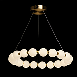 Люстра круглая с матовыми белыми шарами PEARLS Suspension варинант исполнения - 3 | Loft Concept в Ростове-на-Дону
