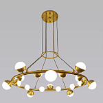 Люстра подвесная светодиодная с плафонами в форме шара Italian Globe Cedar Moss Light варинант исполнения - 4 | Loft Concept в Ростове-на-Дону