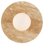 Бра в виде диска с плафоном из матового белого стекла Marble Glow варинант исполнения - 3 | Loft Concept в Ростове-на-Дону