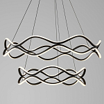 Люстра подвесная с волнообразным черным каркасом Black Tsunami варинант исполнения - 1 | Loft Concept в Ростове-на-Дону