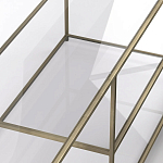 ТВ-тумба из стекла и металла Tingey Metal Glass TV Stand варинант исполнения - 3 | Loft Concept в Ростове-на-Дону