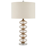 Настольная лампа с фактурным стеклянным корпусом Glamorous Pommel варинант исполнения - 3 | Loft Concept в Ростове-на-Дону