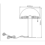 Настольная лампа c абажуром в форме купола из натурального камня  Heavenly Harmony варинант исполнения - 7 | Loft Concept в Ростове-на-Дону
