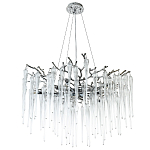 Люстра с хрустальными подвесками Frozen Drops Chandelier Chrome 10 варинант исполнения - 2 | Loft Concept в Ростове-на-Дону
