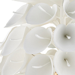 Люстра белая каплевидной формы из цветков лилии White Natural Lines варинант исполнения - 2 | Loft Concept в Ростове-на-Дону