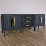 Большая VT-тумба Primo шпон Черный дуб варинант исполнения - 3 | Loft Concept в Ростове-на-Дону