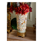 Ваза из фарфора на бронзовом основании Turquoise Blooming Garden варинант исполнения - 9 | Loft Concept в Ростове-на-Дону