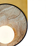 Бра с каменным диском в металлической раме Sandstone Painting варинант исполнения - 3 | Loft Concept в Ростове-на-Дону