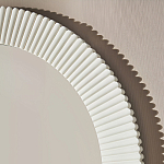 Зеркало в круглой фактурной раме Mirror Modern Texture белое варинант исполнения - 4 | Loft Concept в Ростове-на-Дону