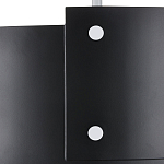 Потолочный светильник круглый светодиодный Semicircular White Panels чёрный варинант исполнения - 1 | Loft Concept в Ростове-на-Дону