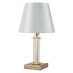 Настольная лампа с белым тканевым абажуром в форме конуса Laurent варинант исполнения - 5 | Loft Concept в Ростове-на-Дону