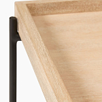 Консоль деревянной столешницей и полкой Wooden Table Top and Shelf варинант исполнения - 2 | Loft Concept в Ростове-на-Дону