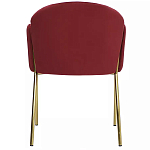 Стул бордовый на золотистых ножках Burgundy Chair варинант исполнения - 4 | Loft Concept в Ростове-на-Дону