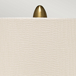 Настольная лампа с рифленым керамическим основанием в бронзовом цвете и жемчужным шёлковым абажуром Elstead Lighting варинант исполнения - 4 | Loft Concept в Ростове-на-Дону