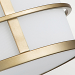 Потолочный светильник с белым матовым абажуром в металлическом каркасе Feiss варинант исполнения - 5 | Loft Concept в Ростове-на-Дону