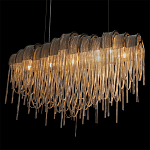 Люстра подвесная с металлическими цепочками и изогнутыми металлическими дугами 72 см Atlantis Chain варинант исполнения - 8 | Loft Concept в Ростове-на-Дону