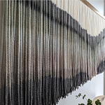 Пейзаж из нитей Макраме Wall decor Black and White Landscape варинант исполнения - 2 | Loft Concept в Ростове-на-Дону