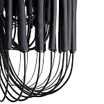 Люстра черная с несколькими ярусами деревянных палочек Bright Wooden Chandelier варинант исполнения - 6 | Loft Concept в Ростове-на-Дону