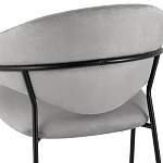 Серый стул с обивкой из искусственной замши Alexis варинант исполнения - 7 | Loft Concept в Ростове-на-Дону