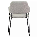 Стул мягкий с подлокотниками Chair Gray Upholstery Boucle варинант исполнения - 4 | Loft Concept в Ростове-на-Дону