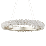 Люстра светодиодная фактурная в форме кольца Amber Crystal варинант исполнения - 3 | Loft Concept в Ростове-на-Дону