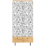 Шкаф с принтом Floral notes варинант исполнения - 2 | Loft Concept в Ростове-на-Дону