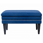 Мягкая банкетка на черных ножках с зоной для хранения Casket Blue варинант исполнения - 1 | Loft Concept в Ростове-на-Дону