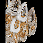 Люстра с многослойными белыми и прозрачными подвесками Character Chandelier варинант исполнения - 2 | Loft Concept в Ростове-на-Дону