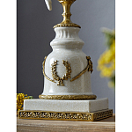 Подсвечник белый Попугай из фарфора с бронзовыми элементами Eden Garden варинант исполнения - 5 | Loft Concept в Ростове-на-Дону