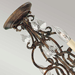 Люстра бронзового цвета с 4-мя лампами и подвесками из оптического стекла в классическом стиле Feiss варинант исполнения - 8 | Loft Concept в Ростове-на-Дону