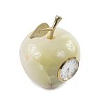 Часы настольные в виде яблока из натурального камня Оникс Stone Clock варинант исполнения - 2 | Loft Concept в Ростове-на-Дону