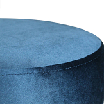 Пуф синий велюр на золотом металлическом основании Golden Belt варинант исполнения - 2 | Loft Concept в Ростове-на-Дону