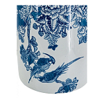 Ваза с мотивами цветущего сада с попугаями Vase Inspired by Nature варинант исполнения - 3 | Loft Concept в Ростове-на-Дону