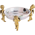 Блюдо фарфоровое Трио ангелов Joy варинант исполнения - 1 | Loft Concept в Ростове-на-Дону