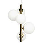 Подвесной светильник с 5-ю белыми шарообразными плафонами Bubble Chandelier варинант исполнения - 3 | Loft Concept в Ростове-на-Дону
