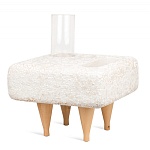 Керамический столик на деревянных ножках «Квадро» варинант исполнения - 2 | Loft Concept в Ростове-на-Дону