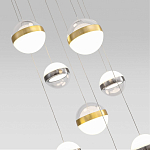 Люстра каскадная с 9-ю подвесами бронза и никель Peggy Futura lamp варинант исполнения - 3 | Loft Concept в Ростове-на-Дону