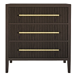 Комод Primo с 3 выдвижными ящиками Темный орех варинант исполнения - 7 | Loft Concept в Ростове-на-Дону