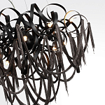 Люстра подвесная с объемной композицией из скрученных лент и металлических цепочек Atlantis Chain варинант исполнения - 5 | Loft Concept в Ростове-на-Дону