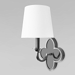 Бра с белым текстильным абажуром и фигурным основанием с зеркальной вставкой Vitorino варинант исполнения - 8 | Loft Concept в Ростове-на-Дону